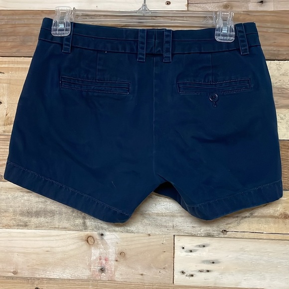 J. Crew size 00 Navy Blue Chino Low-rise 3.5”Shorts with Front and Back Pockets - Picture 7 of 10